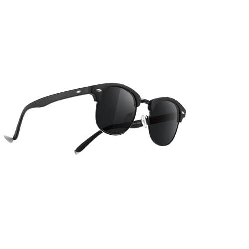 Occhsouo Polarisierte Sonnenbrille für Herren – vollständiger UV-Schutz, modernes Design, Mystic Black von Occhsouo