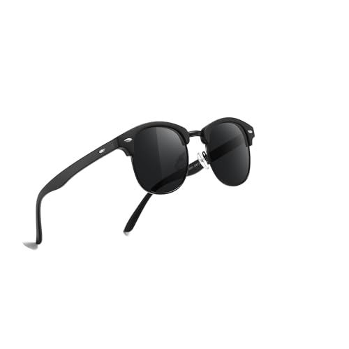 Occhsouo Polarisierte Sonnenbrille für Herren – vollständiger UV-Schutz, modernes Design, Sandschwarz von Occhsouo