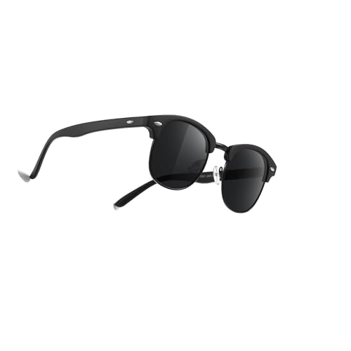Occhsouo Polarisierte Sonnenbrille für Herren – vollständiger UV-Schutz, modernes Design, Soft Black von Occhsouo