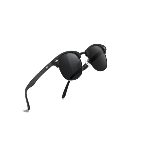Occhsouo Polarisierte Unisex-Brille, klassischer Stil, ideal für Fahren und Outdoor-Aktivitäten, Nightshade Black von Occhsouo