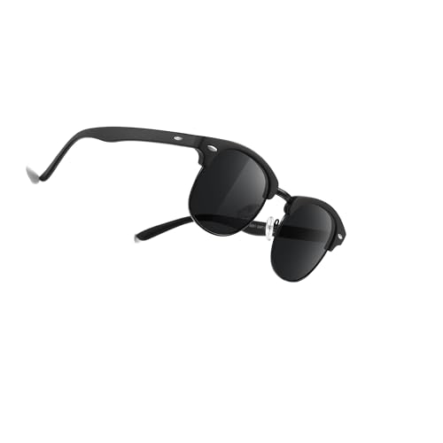 Occhsouo Polarisierte Unisex-Brille, klassischer Stil, ideal für Fahren und Outdoor-Aktivitäten, Pure Black von Occhsouo