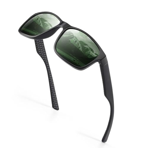 Occhsouo Sonnenbrille, polarisiert, für Männer und Frauen, Schutz, klassischer Stil, Jadegrün. von Occhsouo