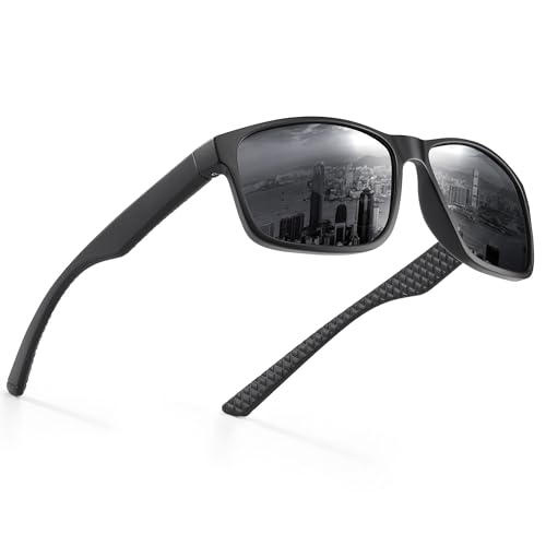 Occhsouo Sonnenbrille, polarisiert, für Männer und Frauen, Schutz, klassischer Stil, Schwarze Tinte von Occhsouo