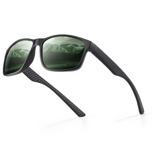 Occhsouo Sonnenbrille, polarisiert, für Männer und Frauen, Schutz, klassischer Stil, smaragdgrün von Occhsouo