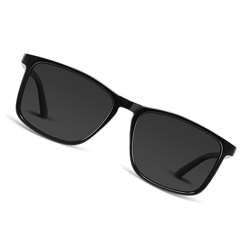 Occhsouo Sonnenbrille für Herren, polarisiert, Damen, UV400-Schutz, Schwarzer, weicher Nebel von Occhsouo