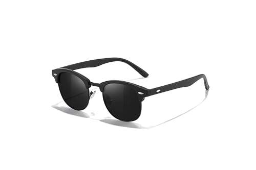 Occhsouo Sonnenbrille für Männer und Frauen – polarisiert, elegant und bequem, Cosmic Black von Occhsouo