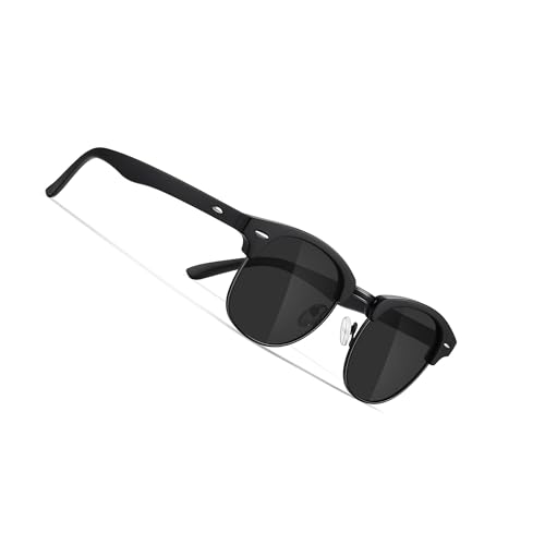 Occhsouo Sonnenbrille für Männer und Frauen – polarisiert, elegant und bequem, Galaxy Black von Occhsouo