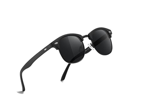 Occhsouo Sonnenbrille für Männer und Frauen – polarisiert, elegant und bequem, Nebula Black von Occhsouo