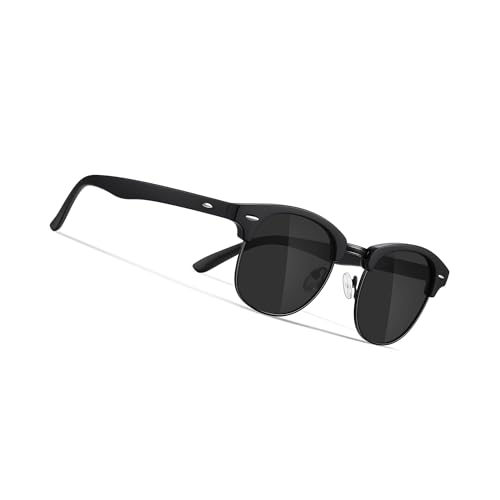 Occhsouo Sonnenbrille für Männer und Frauen – polarisiert, elegant und bequem, Phantom Black von Occhsouo