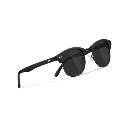 Occhsouo Sonnenbrille für Männer und Frauen – polarisiert, elegant und bequem, Velvet Black von Occhsouo