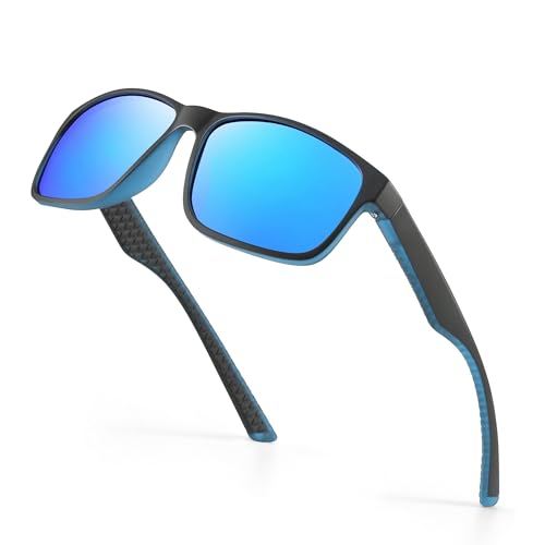 Polarisierte Sonnenbrille für Herren und Damen, Schutz, klassischer Stil, königsblau von Occhsouo