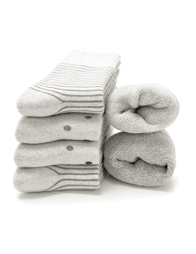 Occulto Damen Warme Thermosocken 6er Pack (Modell: Smilla) Grau-punkte 39-42 von Occulto