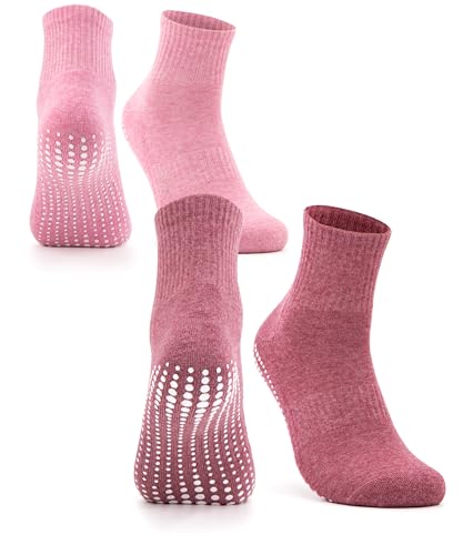 Occulto Damen Stoppersocken 2-4 Paar (Modell: Madeleine) 2 Paar| Pink,Rot 39-42 von Occulto