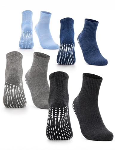 Occulto Damen Stoppersocken 80% Baumwolle 2-4 Paar (Modell: Madeleine) 4 Paar|Schwarz,Grau,Navy,Blau 39-42 von Occulto
