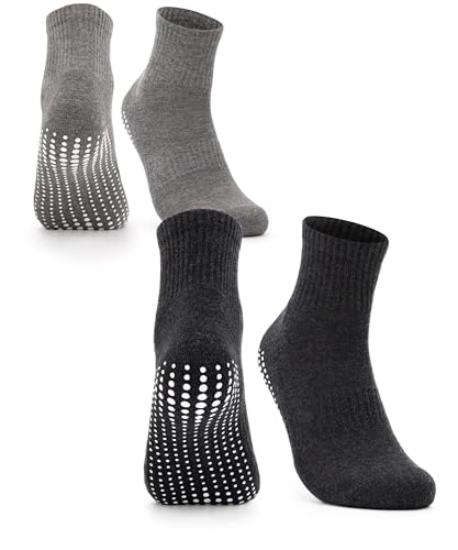 Occulto Herren Stoppersocken 2er Pack, 4er Pack (Modell: Andi) 2 Paar - Schwarz Grau 43-46 von Occulto
