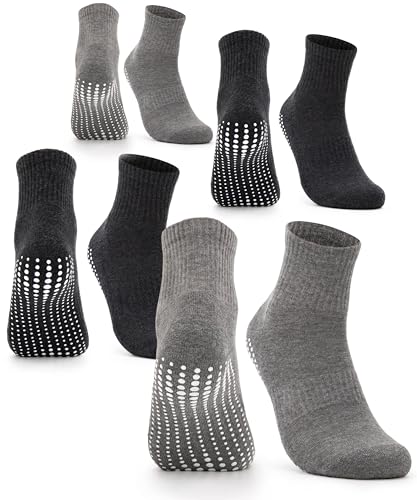 Occulto Herren Stoppersocken 2-4er Pack (Modell: Andi) 4 Paar - Schwarz Grau 43-46 von Occulto