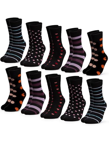 Occulto Damen Muster Socken 10er Pack (Modell: Rita) Color Mix 39-42 von Occulto