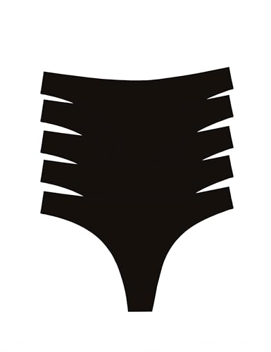 Occulto Damen Seamless Tanga 5er Pack (Model: Ravenna), Nahtloser String Damen Schwarz M von Occulto