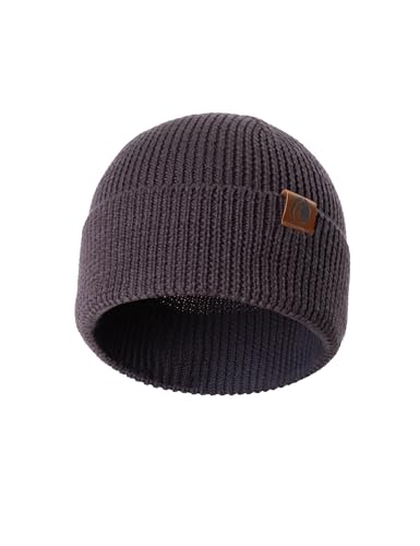 Occulto Damen & Herren Merino Wollmütze (Model: Vala), Wintermütze Anthrazit von Occulto