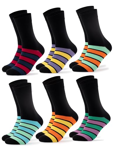 Occulto Herren Bunte Socken 6er Pack (Modell: Moritz) Streifen 39-42 von Occulto