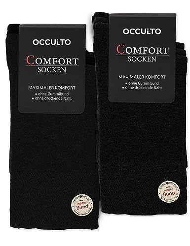 Occulto Herren Premium Socken 10er Pack (Modell: Philipp) 10 X Schwarz 39-42 von Occulto