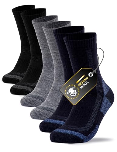 Occulto Herren Merino Thermo Socken 3er Pack (Modell: Erik) Blau Mix 43-46 von Occulto