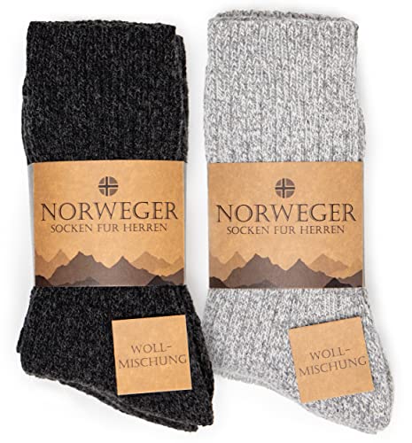 Occulto Herren Norweger Socken 6er Pack (Modell: Finn) Grau-Mix 39-42 von Occulto