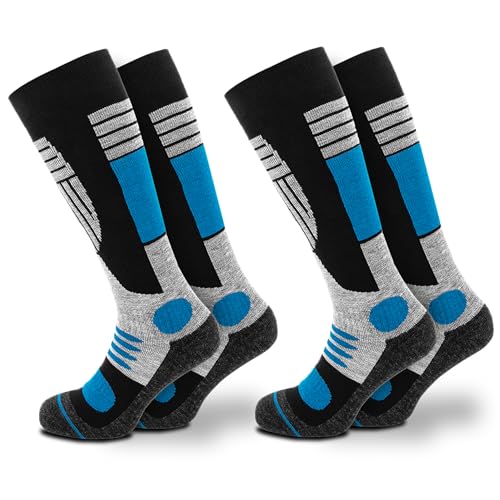 Occulto Herren Skisocken 2er Pack, 4er Pack (Modell: Felix) 2 Paar Blau 47-50 von Occulto