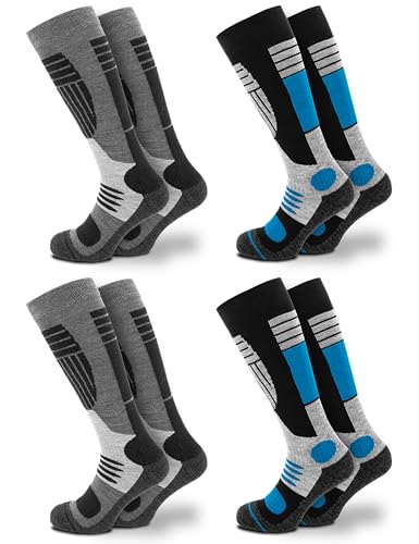 Occulto Herren Skisocken 2er Pack, 4er Pack (Modell: Felix) 4 Paar Blau Schwarz 39-42 von Occulto