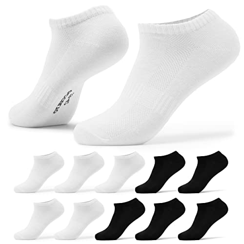 Occulto Herren Sneaker Socken 10er Pack (Modell: Johannes) Schwarz Weiß 47-50 von Occulto