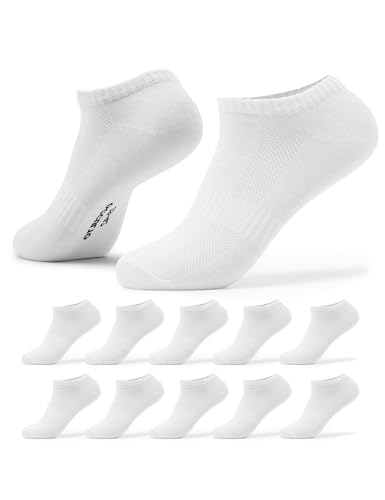 Occulto Herren Sneaker Socken 10er Pack (Modell: Johannes) Weiß 39-42 von Occulto