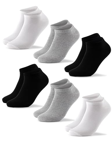 Occulto Herren Sneaker Socken 6-12er Pack (Modell: Christian) 2 X Schwarz 2 X Grau 2 X Weiß 39-42 von Occulto