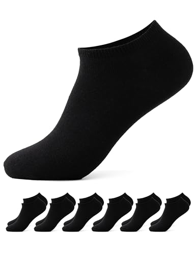 Occulto Herren & Damen Sneaker Socken 6er Pack, 12er Pack (Modell: Chris) 6 X Schwarz 39-42 von Occulto