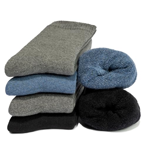 Occulto Herren Warme Wintersocken 6er Pack (Modell: Bille) Blau Mix 39-42 von Occulto