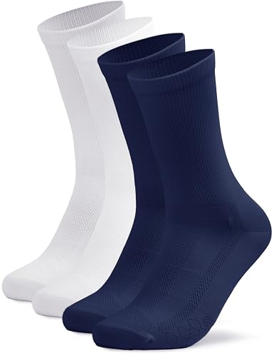 Occulto Herren & Damen Rennradsocken 2er Pack (Modell: Eddy), Fahrradsocken 1 X Navy 1 X Weiß 39-42 von Occulto
