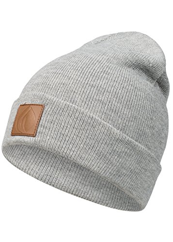 Occulto Leatherpatch Winter Mütze Beanie Grey von Occulto