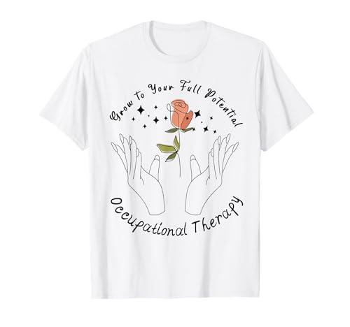 Ergotherapeutin OT Monat Floral OT Damen T-Shirt von Occupational Therapy OT Month Therapist Gift