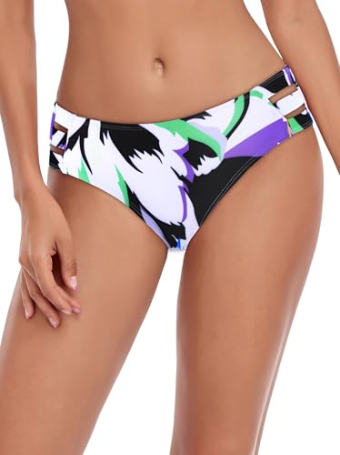 Ocean Blues Damen Bikinihose in Magnolienprint mit seitlichen Ausschnitten & voller Abdeckung – Strand & Urlaub Größe M Ocean Blues Damen Bikinihose in Magnolienprint mit seitlichen Ausschnitten & voller Abdeckung – Strand & Urlaub Größe M von Ocean Blues