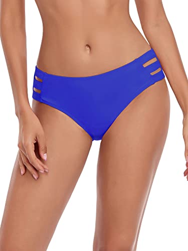 Ocean Blues Damen-Bikinihose mit Riemen, volle Abdeckung, Badehose, Königsblau, XL von Ocean Blues