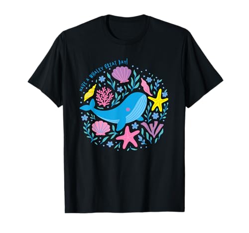 Wal Seestern Muscheln Blumen Niedlich Ozean Strand Urlaub Kinder T-Shirt von Ocean Dreams Club Sea Life Tees for Kids & Adults