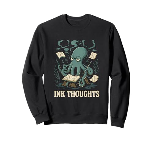 Notizbuch, Oktopus, das Meerestier schreibt, lustig Sweatshirt Notizbuch, Oktopus, das Meerestier schreibt, lustig Sweatshirt von Ocean Journaling Cephalopod Writing Humor Gear