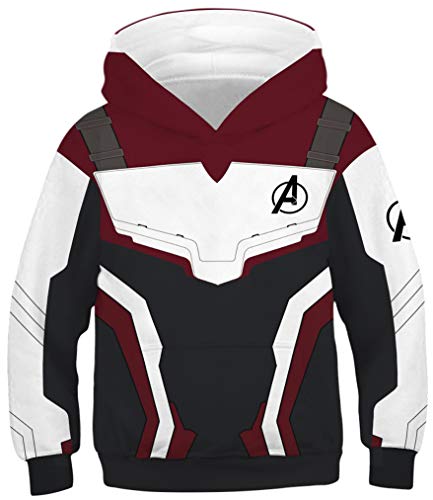 Ocean Plus Jungen Kapuzenpullover Bunt Teens Hoodie Kinder Langarm Pulli mit Kapuzen Sweatshirt Unisex Pullover (M (Körpergröße: 135-140cm), Metallquanten Uniform) von Ocean Plus
