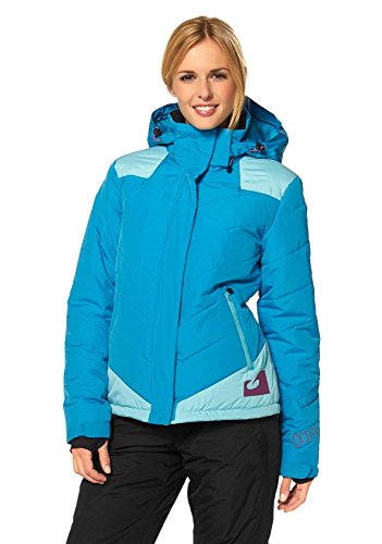 Ocean Damen Winterjacke Jacke Steppjacke Snowboard Ski 3000mm (40, Blau) von Ocean