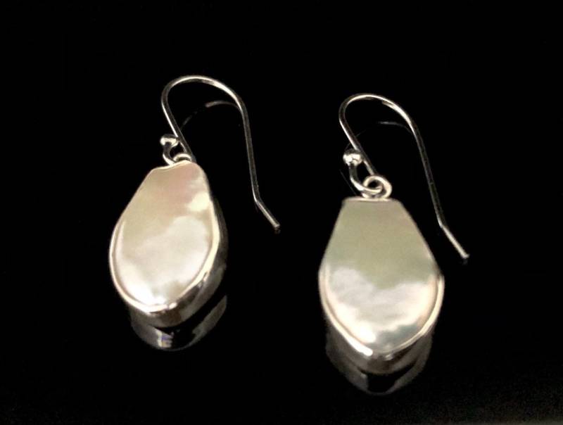 Perlen Ohrringe Aus Sterling Silber // Natürliche Perlenschmuck von OceanGemsCo