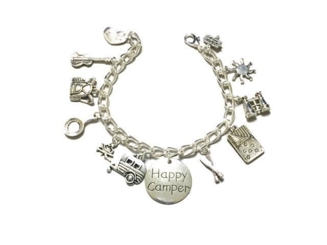 Camping Geschenk - Armband Schmuck Liebe Camper von OceanPalmsJewelry
