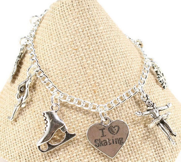 Mädchen Eislaufen Armband - Geschenk Eiskunstlauf Wettbewerb von OceanPalmsJewelry