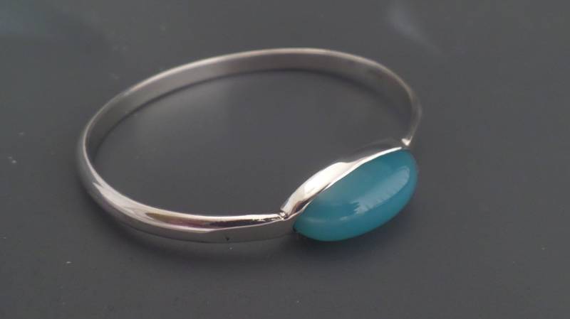 Chalcedon Armreif von OceansNeverEnd