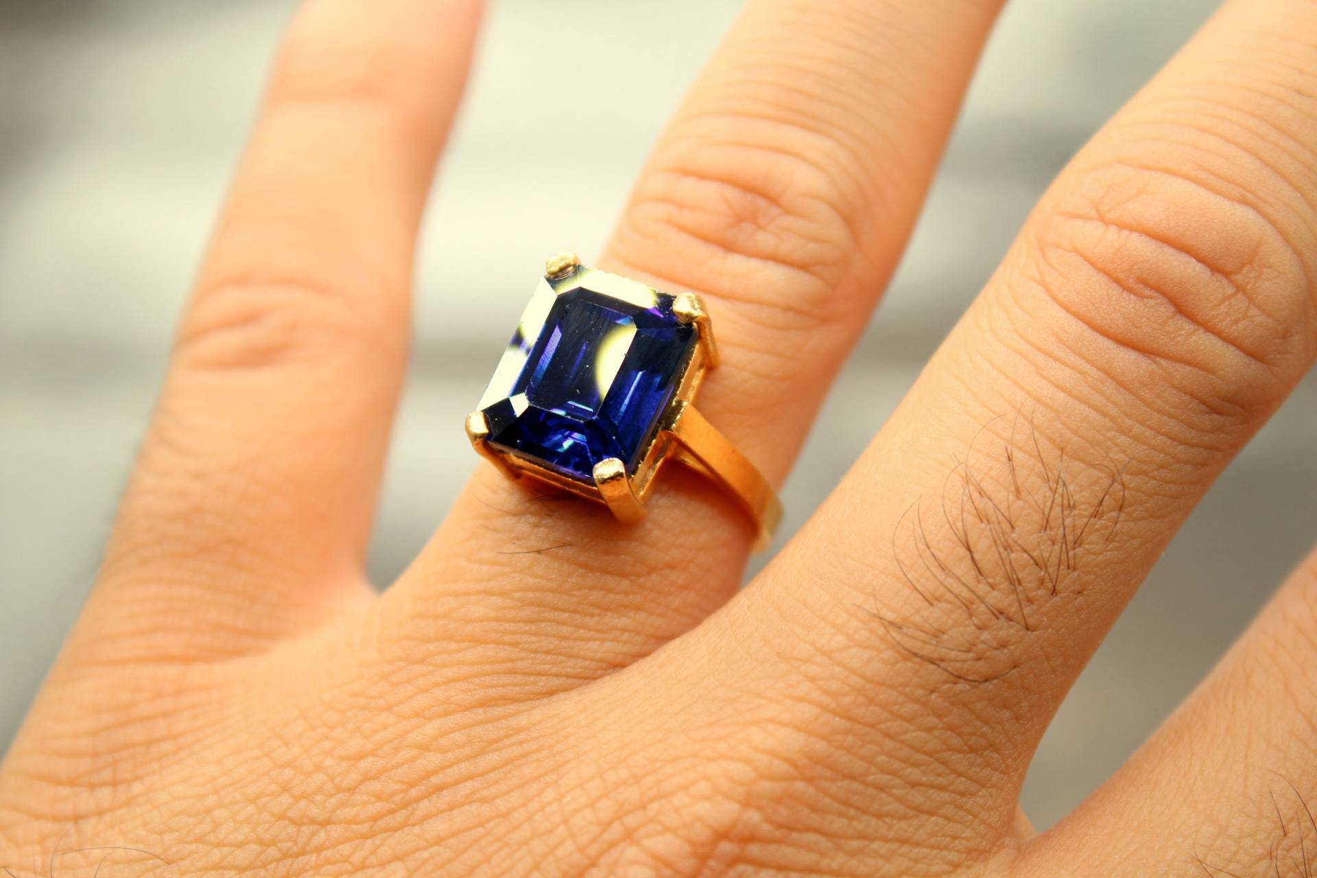 Natürlicher Saphir Silberring, Verlobungsring, Ring Mit Blauem Stein, Geburtssteinring, Ehering, Personalisiertes Geschenk Für Sie von OceansilverArt