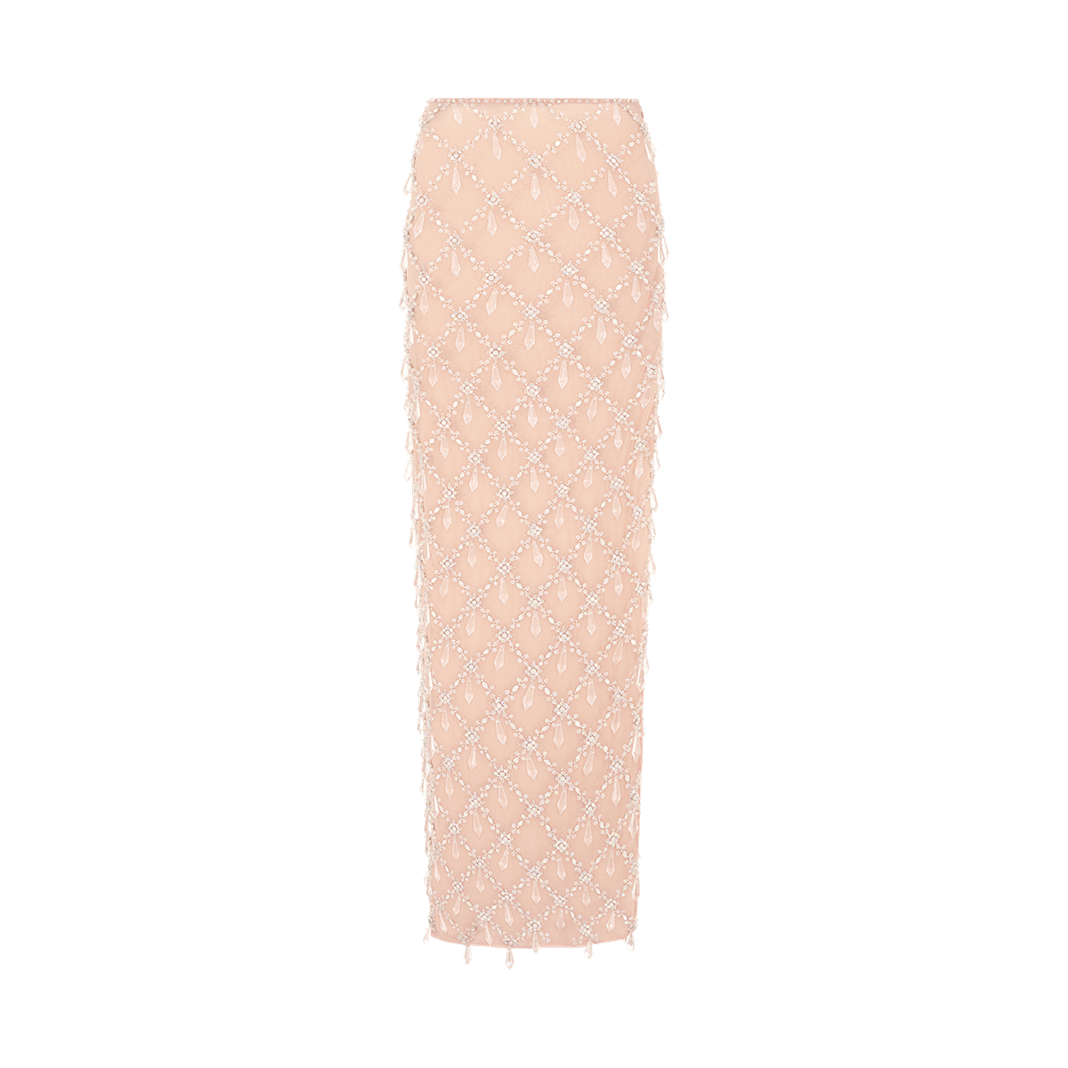 Calliope Luxury Crystal Nude Co-Ord Skirt von Oceanus Swimwear