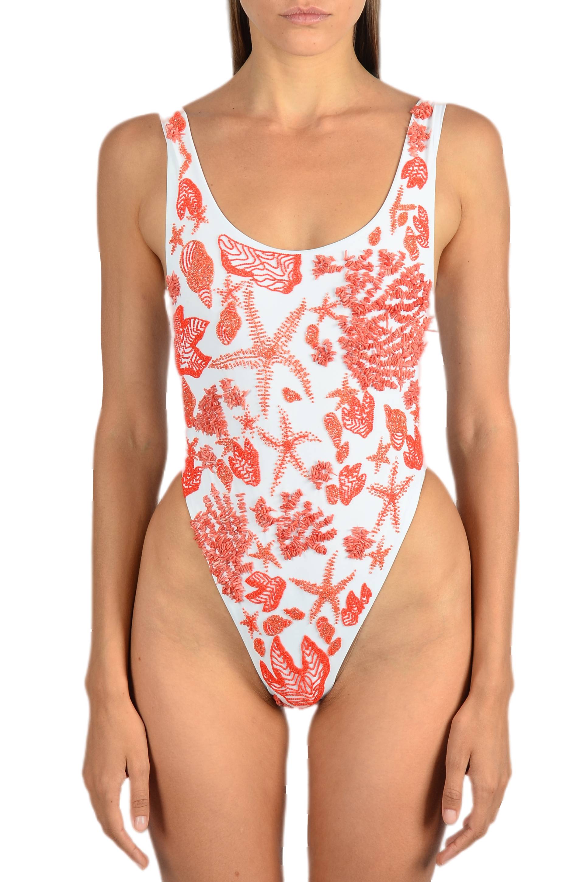 Juna Premium Scoop Back Tropical Swimsuit von Oceanus Swimwear